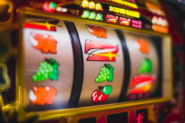 Mobile phone showing gol33 game dashboard with slot, casino and sports sections